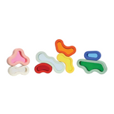 Organic Acrylic Block Set - Pastel - Set of 8 - Modern Teaching Aids NZ