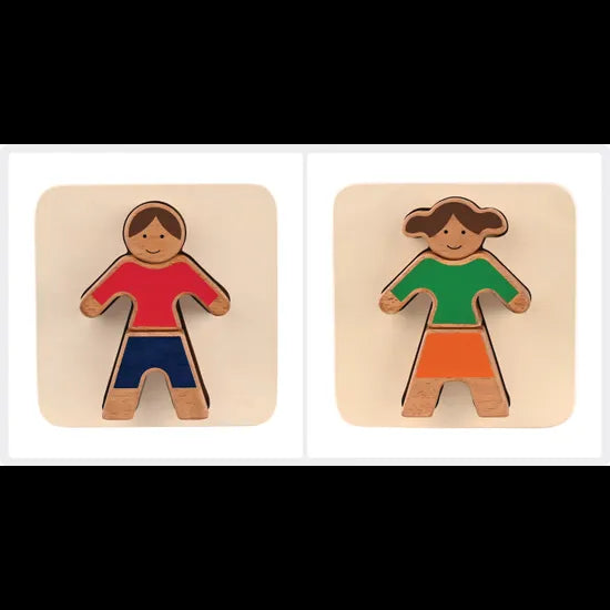 Girl & Boy Tray Puzzle Set of 2