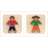 Girl & Boy Tray Puzzle Set of 2