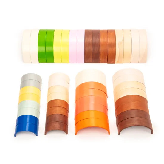 MTA Spaces - Wooden Arches Set - 48 pieces - Modern Teaching Aids NZ