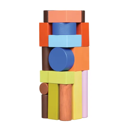 Unit Block Tower Colourful 26 Pieces - Modern Teaching Aids NZ