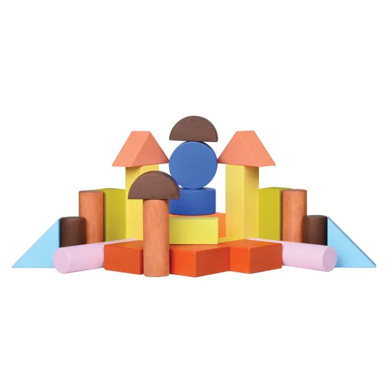 Unit Block Tower Colourful 26 Pieces - Modern Teaching Aids NZ