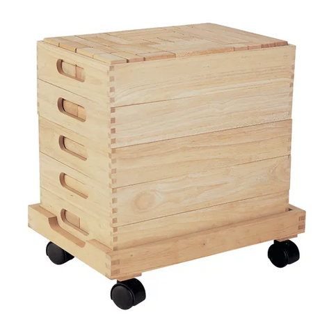 Wooden Unit Blocks Set & Trolley - 192 pieces - Modern Teaching Aids NZ