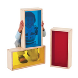 Natural Spaces - Colourful Large Wooden Blocks - 3  Pieces - Modern Teaching Aids NZ