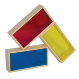 Natural Spaces - Colourful Large Wooden Blocks - 3  Pieces - Modern Teaching Aids NZ