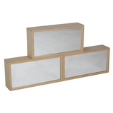 Natural Spaces - Large Mirrored Wooden Blocks - 3  Pieces - Modern Teaching Aids NZ
