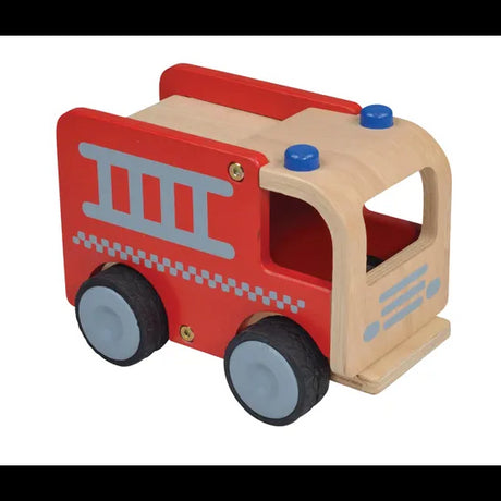 Wooden Fire Truck - 24cm - Modern Teaching Aids NZ