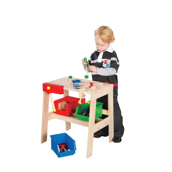 Workbench Solid Timber 49 (W) X 45 (D) X 54.5 (H) cm - Modern Teaching Aids NZ