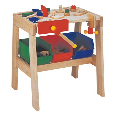 Workbench Solid Timber 49 (W) X 45 (D) X 54.5 (H) cm - Modern Teaching Aids NZ