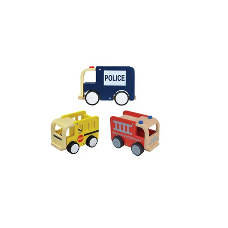 Wooden Play Vehicles - Set of 3 - Modern Teaching Aids NZ