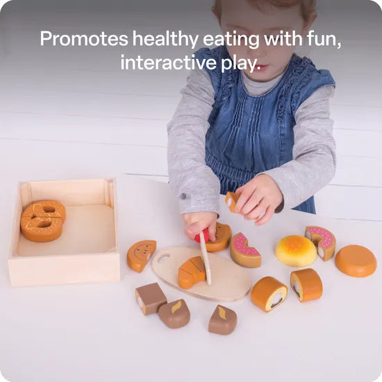 Bigjigs Wooden Healthy Eating Food Crates Set of 5 - Modern Teaching Aids NZ