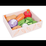 Wooden Vegetables Crate - 12 Pieces - Modern Teaching Aids NZ