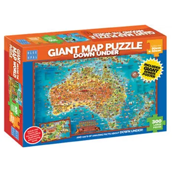 BOpal - Down Under Giant Map 300pc - Modern Teaching Aids NZ