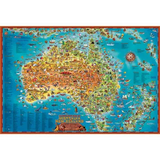 BOpal - Down Under Giant Map 300pc - Modern Teaching Aids NZ