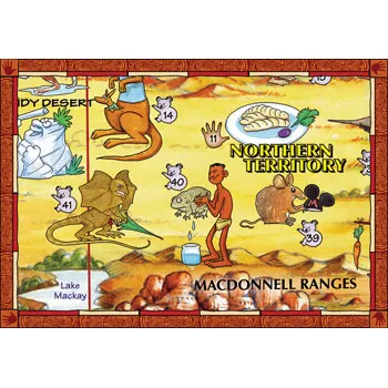 BOpal - Down Under Giant Map 300pc - Modern Teaching Aids NZ