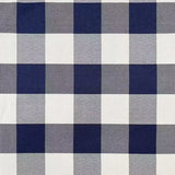 Tablecloth Gingham Blue - 120 cm, Round