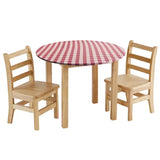 Tablecloth Gingham Red - 120 cm, Round