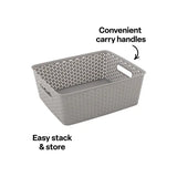Storage Basket Knotted Medium Grey - Modern Teaching Aids NZ