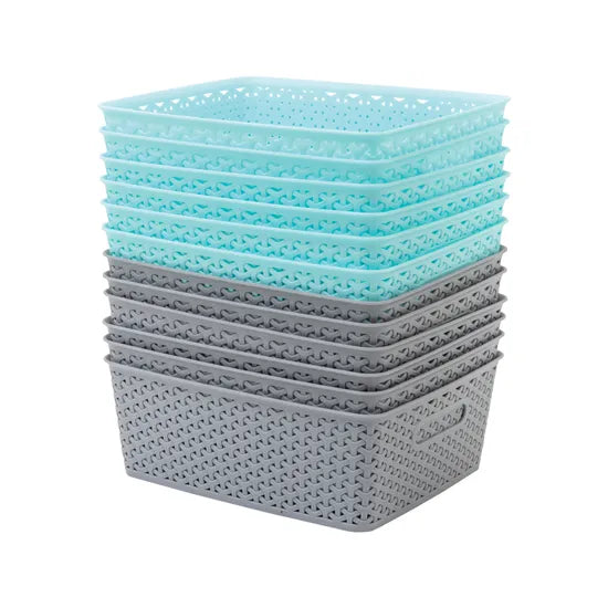 Storage Basket Knotted Medium Grey - Modern Teaching Aids NZ