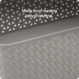 Storage Basket Knotted Medium Grey - Modern Teaching Aids NZ