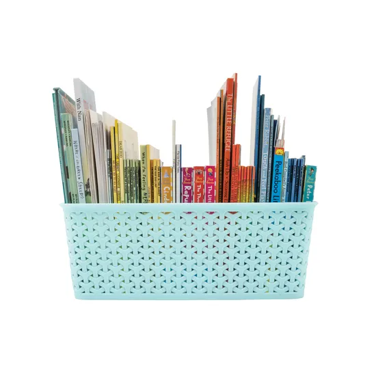 Storage Basket Knotted Medium Teal - Modern Teaching Aids NZ