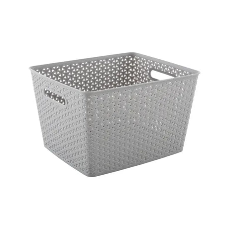 Storage Basket Knotted Large Grey - Modern Teaching Aids NZ