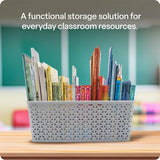 Storage Basket Knotted Large Grey - Modern Teaching Aids NZ