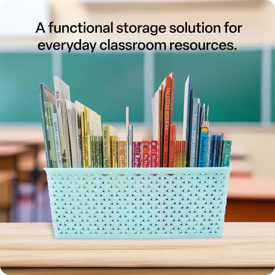 Storage Basket Knotted Large Teal - Modern Teaching Aids NZ