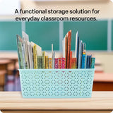 Storage Basket Knotted Large Teal - Modern Teaching Aids NZ