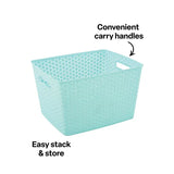 Storage Basket Knotted Large Teal - Modern Teaching Aids NZ