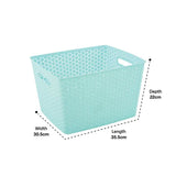 Storage Basket Knotted Large Teal - Modern Teaching Aids NZ