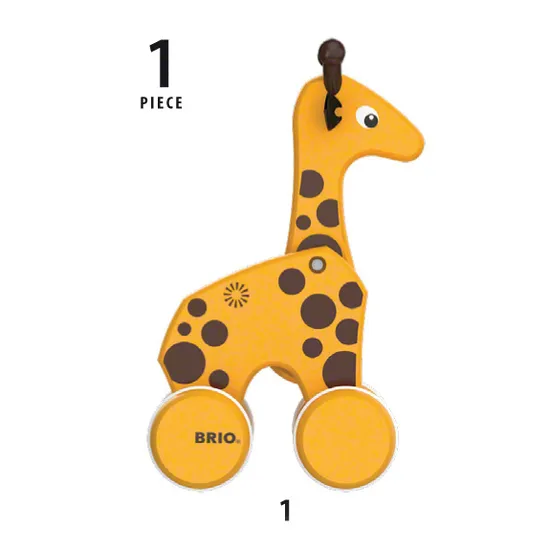 BRIO - Pull Along Giraffe - Modern Teaching Aids NZ