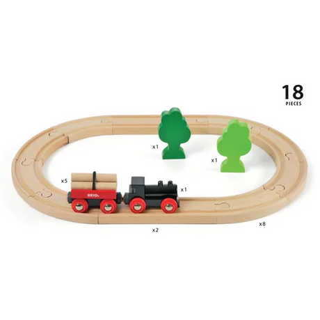 BRIO Classic - Little Forest Train Set 18 Pieces - Modern Teaching Aids NZ