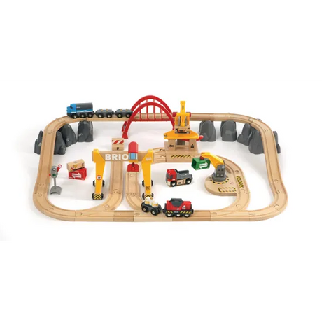BRIO - Cargo Railway Deluxe Set 54 Pieces - Modern Teaching Aids NZ