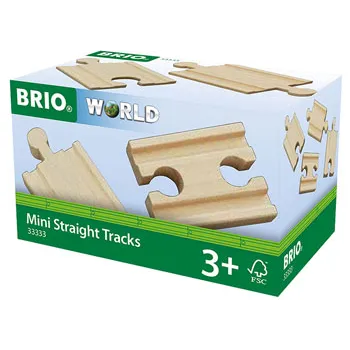 BRIO - Mini Straight Tracks 4 pieces - Modern Teaching Aids NZ