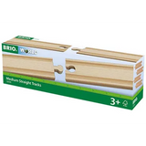 BRIO - Medium Straight Tracks 4 pieces - Modern Teaching Aids NZ