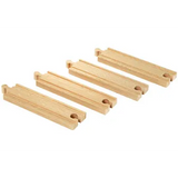 BRIO - Medium Straight Tracks 4 pieces - Modern Teaching Aids NZ