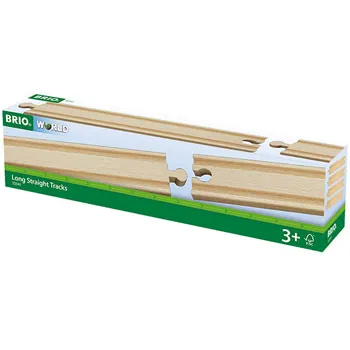 BRIO - Long Straight Tracks 4 pieces - Modern Teaching Aids NZ
