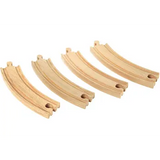 BRIO - Large Curved Tracks 4 pieces - Modern Teaching Aids NZ