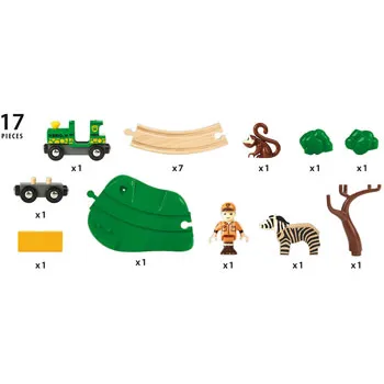 BRIO - Safari Railway Set 17 pieces - Modern Teaching Aids NZ