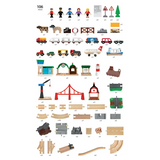 BRIO - Railway World Deluxe Set 106 Pieces - Modern Teaching Aids NZ
