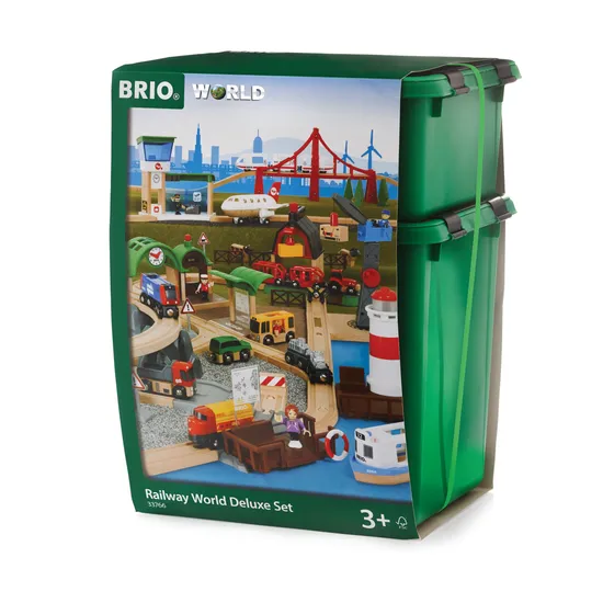BRIO - Railway World Deluxe Set 106 Pieces - Modern Teaching Aids NZ