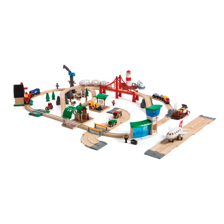 BRIO - Railway World Deluxe Set 106 Pieces - Modern Teaching Aids NZ