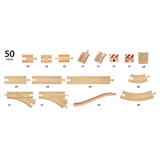 BRIO - 50 Piece Track Pack - Modern Teaching Aids NZ