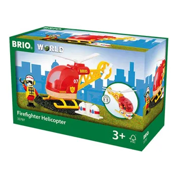 BRIO - Firefighter Helicopter 3 pieces - Modern Teaching Aids NZ