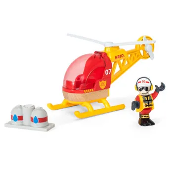 BRIO - Firefighter Helicopter 3 pieces - Modern Teaching Aids NZ