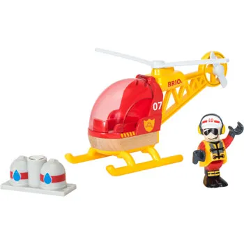 BRIO - Firefighter Helicopter 3 pieces - Modern Teaching Aids NZ
