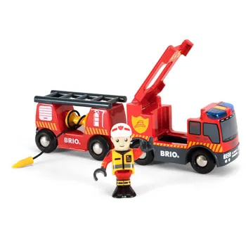 BRIO - Emergency Fire Engine 3 pieces - Modern Teaching Aids NZ