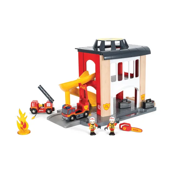 BRIO - Fire Station 12 Pieces - Modern Teaching Aids NZ