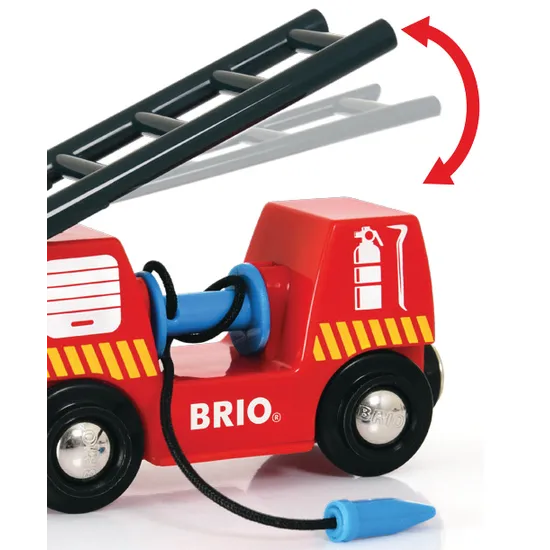 BRIO - Rescue Firefighting Train 4 Pieces - Modern Teaching Aids NZ